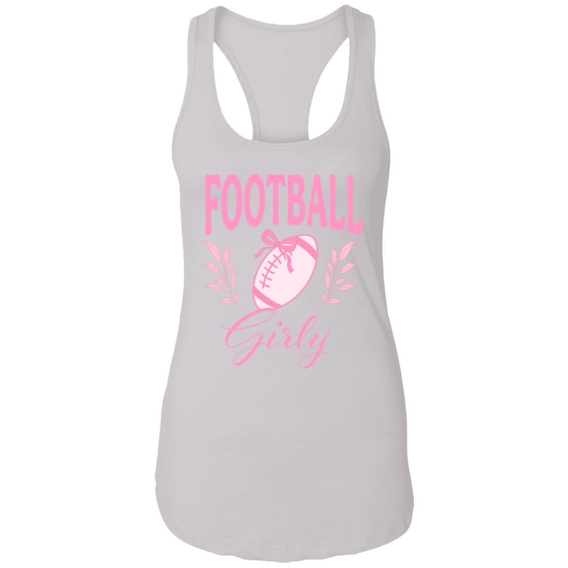 Football Girly Racerback Tank