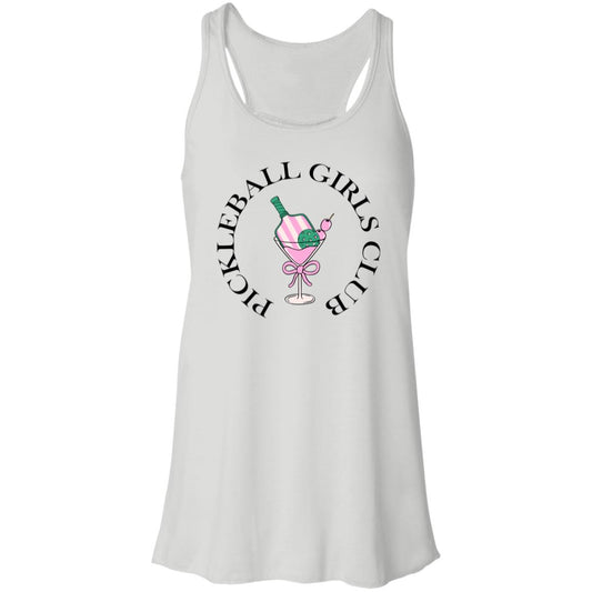 Country Club Chic Pickleball Girls Flowy Tank Top