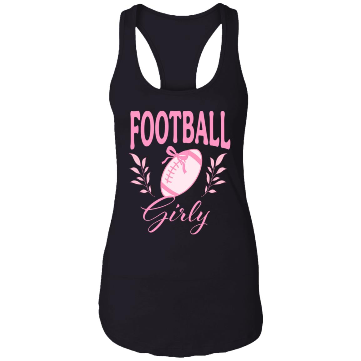 Football Girly Racerback Tank