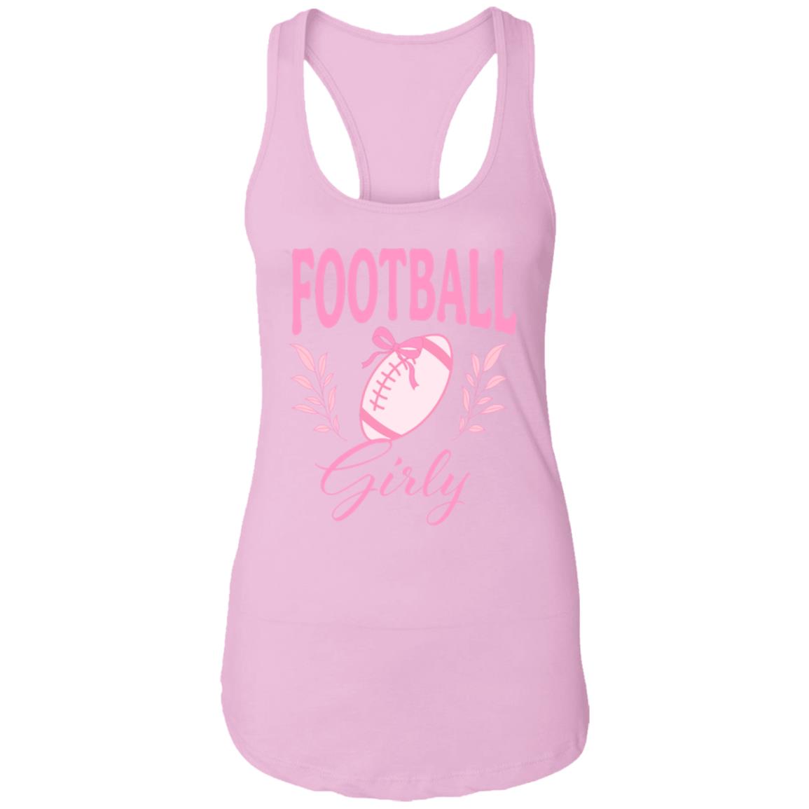 Football Girly Racerback Tank