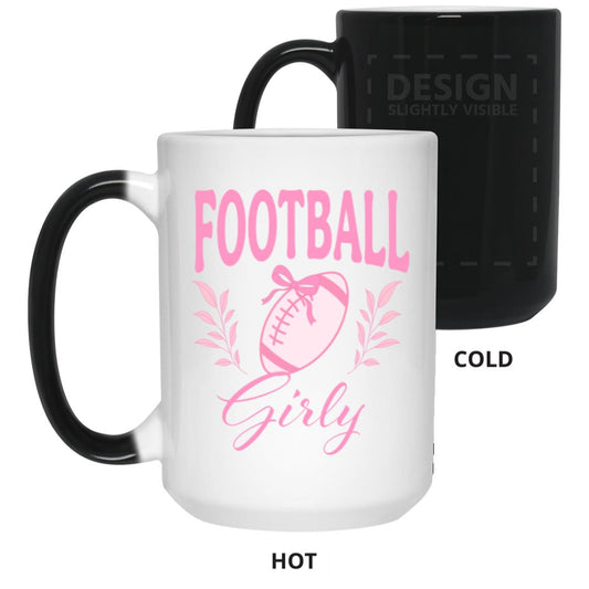 Football Girly Color Changing Mug