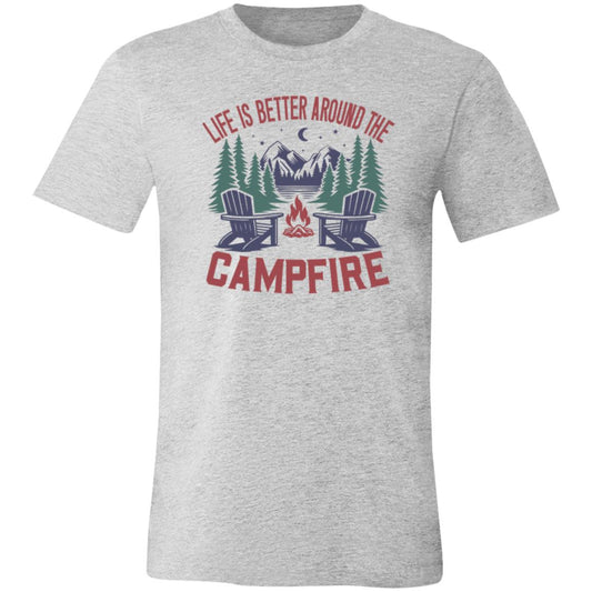 Life is Better Around the Campfire Unisex Jersey Short-Sleeve T-Shirt