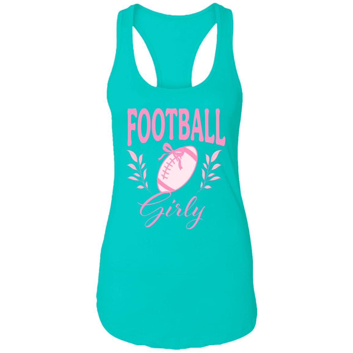 Football Girly Racerback Tank