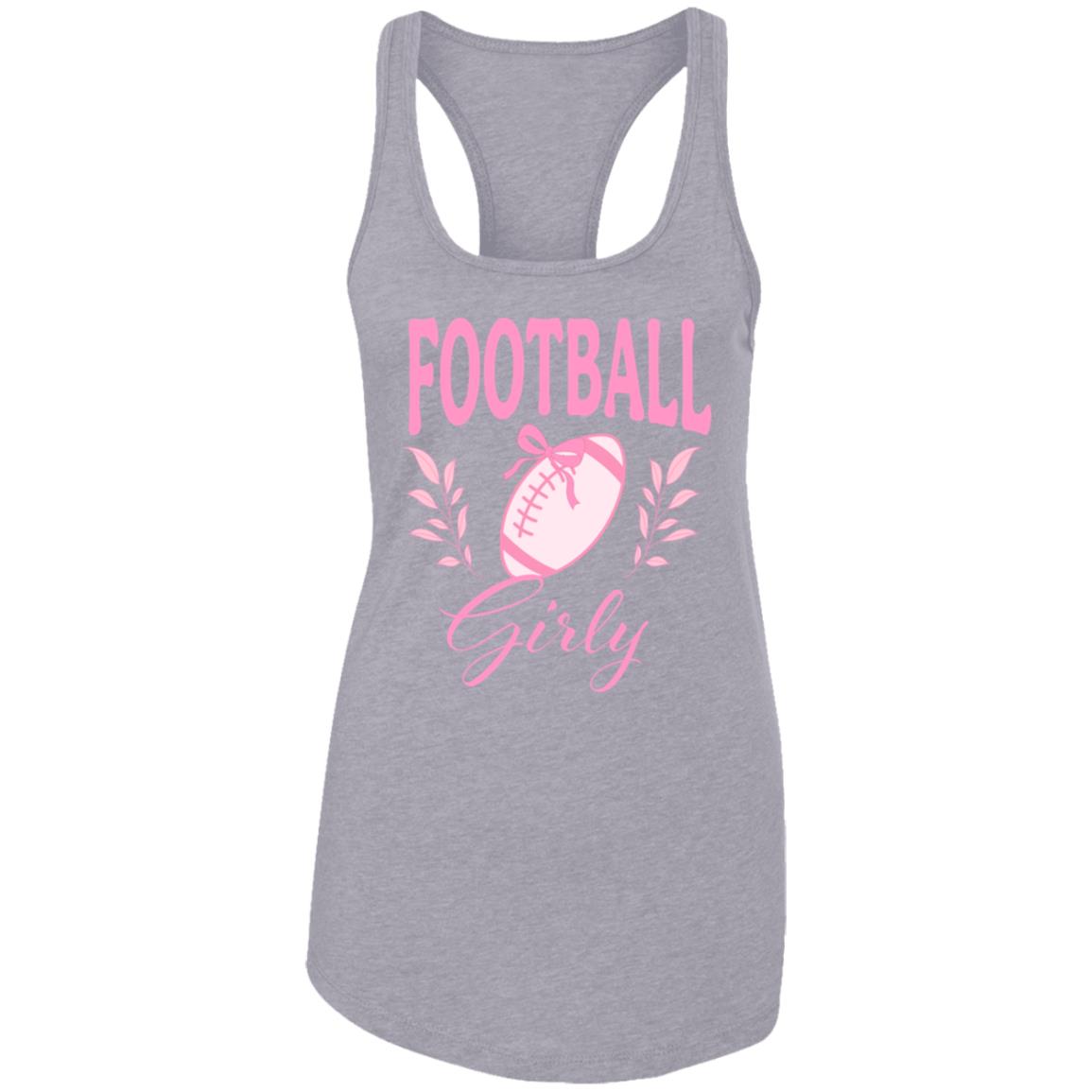 Football Girly Racerback Tank