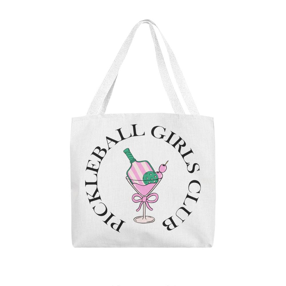 Classic Country Club Pickleball Coquette Tote Bag